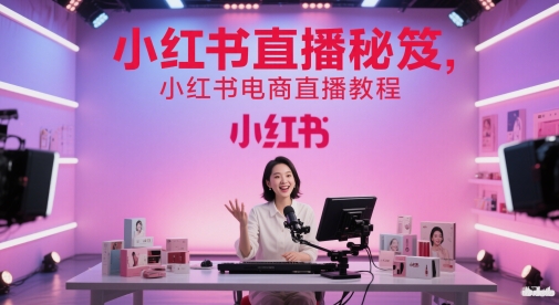 小红书直播秘笈，小红书电商直播教程 - 搞薯条网-搞薯条网