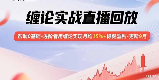 缠论实战直播回放：帮助0基础-进阶者用缠论实现月均15%+稳健盈利-更新9月 - 搞薯条网-搞薯条网