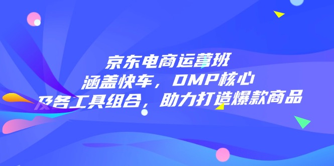 京东电商运营班：涵盖快车，DMP核心及各工具组合，助力打造爆款商品 - 搞薯条网-搞薯条网