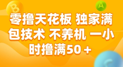 零撸天花板，独家满包技术，不用养机，一小时撸满50+，收益稳定【揭秘】 - 搞薯条网-搞薯条网