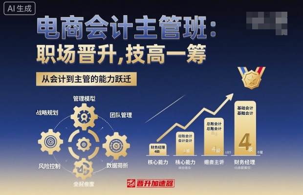 电商会计主管班，职场晋升，技高一筹 - 搞薯条网-搞薯条网