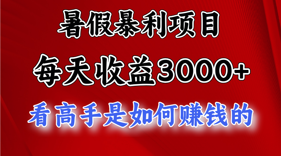 暑假暴力项目 1天收益3000+，视频号，快手，不露脸直播.次日结算 - 搞薯条网-搞薯条网