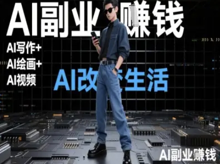 AI改变生活(Ai写作+AI绘画+Ai视频)，AI副业挣钱 - 搞薯条网-搞薯条网