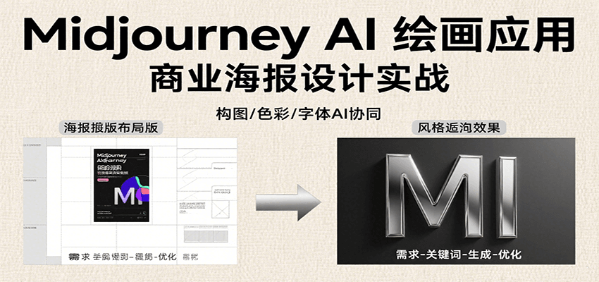 Midjourney AI绘画应用，关键词指令解析、漫画头像制作、海报设计、3D人物生成等 - 搞薯条网-搞薯条网