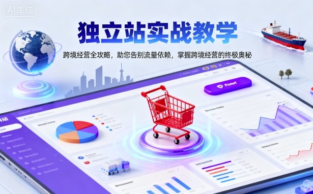独立站实战教学，跨境经营全攻略，助您告别流量依赖，掌握跨境经营的终极奥 - 搞薯条网-搞薯条网