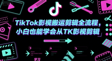 TikTok影视搬运剪辑全流程，小白也能学会从TK影视剪辑 - 搞薯条网-搞薯条网