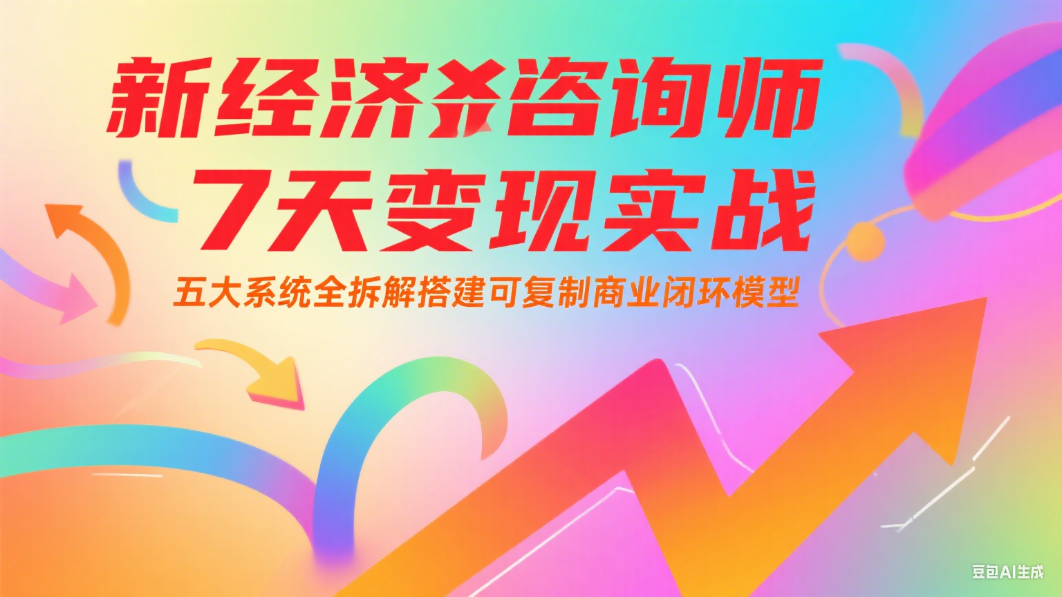 新经济咨询师 7 天变现实战：五大系统全拆解搭建可复制商业闭环模型 - 搞薯条网-搞薯条网