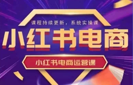 小红书电商运营实操课，​新手从0~1落地实操 - 搞薯条网-搞薯条网