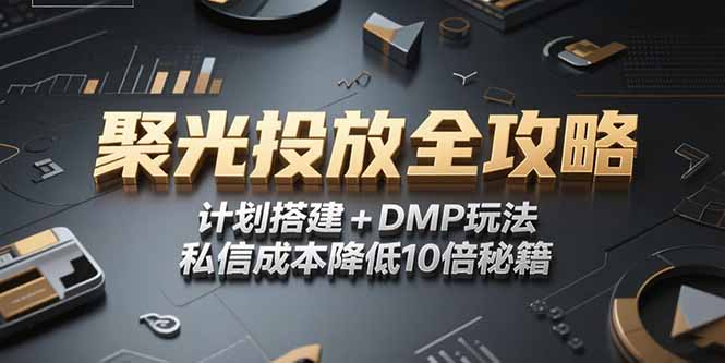 2025小红书聚光投放全攻略，计划搭建+DMP玩法，私信成本降低10倍秘籍 - 搞薯条网-搞薯条网