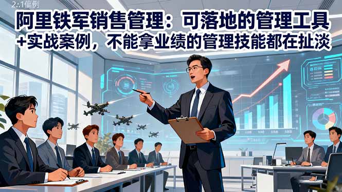 阿里铁军销售管理：可落地的管理工具+实战案例，不能拿业绩的管理都在扯淡-搞薯条网