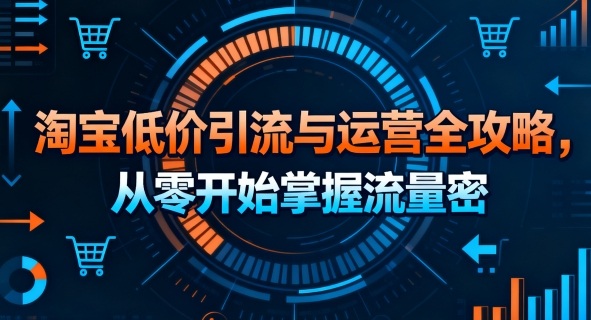 淘宝低价引流与运营全攻略，从零开始掌握流量密码 - 搞薯条网-搞薯条网