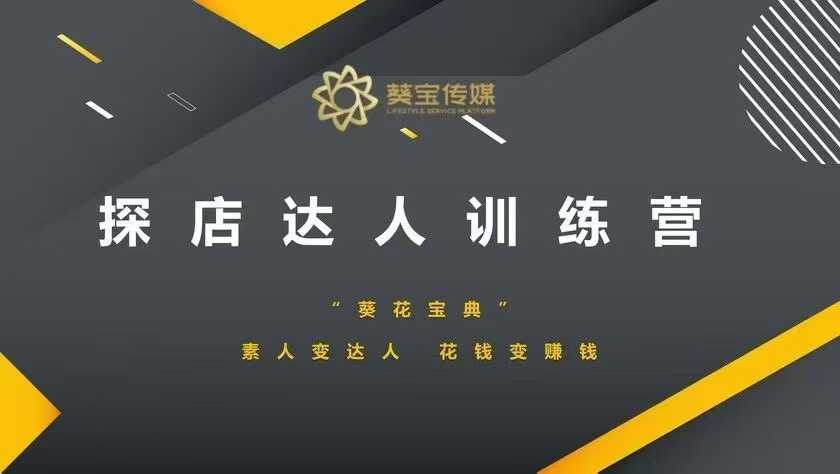 探店达人训练营，素人变达人，花钱变赚钱 - 搞薯条网-搞薯条网