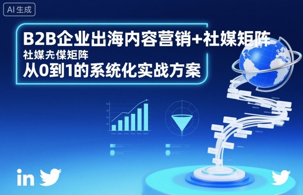 B2B企业出海内容营销+社媒矩阵，从0到1的系统化实战方案 - 搞薯条网-搞薯条网