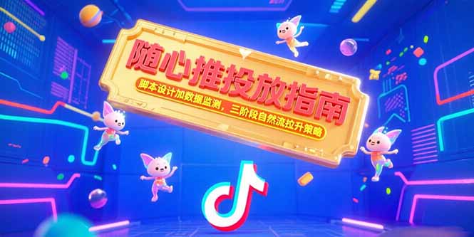 随心推投放指南，脚本设计加数据监测，三阶段自然流拉升策略 - 搞薯条网-搞薯条网