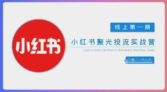 小红书聚光陪跑第一期，教你从0到1玩转小红书聚光投流，搭建小红书付费投流团队，更快的见到效果 - 搞薯条网-搞薯条网