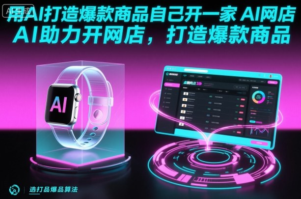用AI打造爆款商品自己开一家AI网店,AI助力开网店,打造爆款商品-搞薯条网