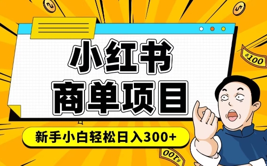 小红书千粉商单，稳定快速变现项目，实现月入6-8k并不是很难 - 搞薯条网-搞薯条网