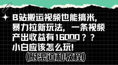 b站掘金计划？搬运视频也能挣拉新的收益，小白应该怎么玩！ - 搞薯条网-搞薯条网