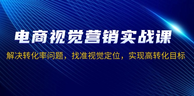 电商视觉营销实战课，解决转化率问题，找准视觉定位，实现高转化目标 - 搞薯条网-搞薯条网