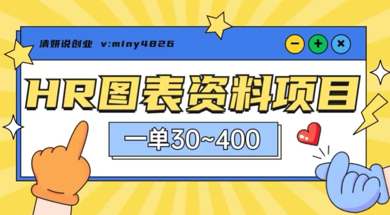 一单收益30-400，HR图表资料蓝海项目-森森项目库