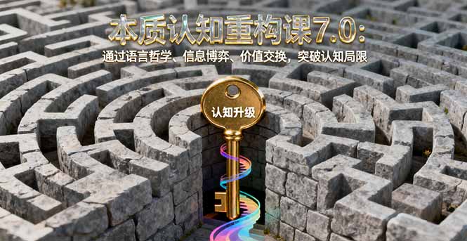 本质认知重构课7.0：通过语言哲学、信息博弈、价值交换，突破认知局限 - 搞薯条网-搞薯条网