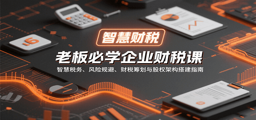 老板必学企业财税课：智慧税务、风险规避、财税筹划与股权架构搭建指南 - 搞薯条网-搞薯条网