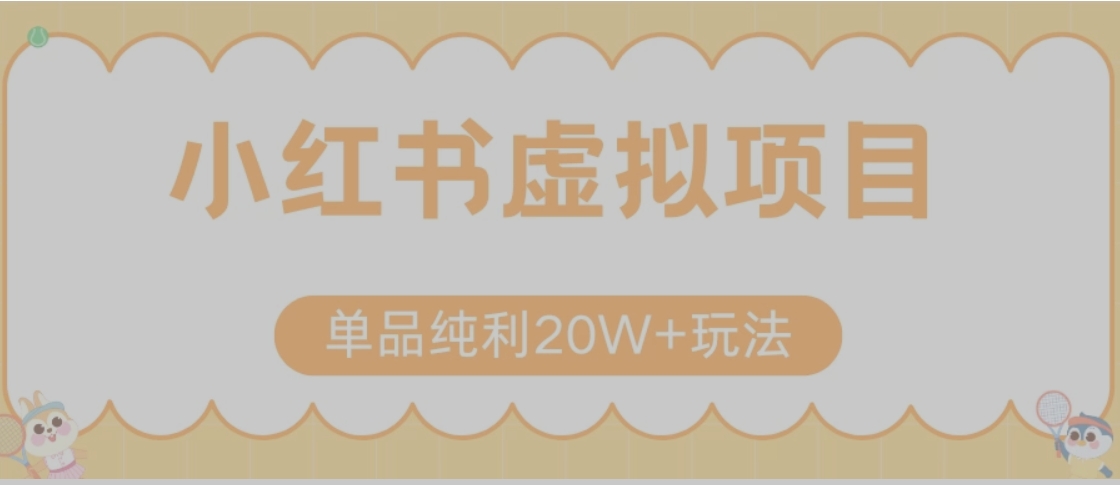 小红书卖虚拟产品，单品纯利20W+玩法分享（节系列课程） - 搞薯条网-搞薯条网