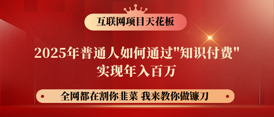 镰刀训练营超级IP合伙人，25年普通人如何通过“知识付费”年入百万！ - 搞薯条网-搞薯条网