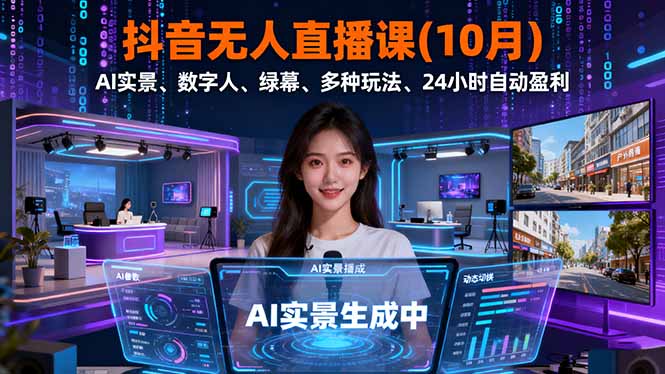 抖音无人直播课(10月-搞薯条网