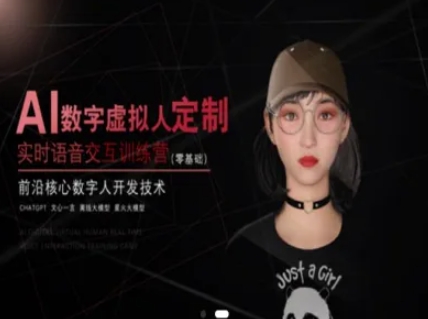 AI数字虚拟人定制，实时语音交互训练营(零基础)，前沿核心数字人开发技术 - 搞薯条网-搞薯条网