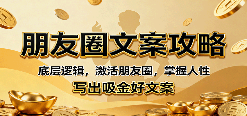朋友圈文案攻略：底层逻辑，激活朋友圈，掌握人性，写出吸金好文案 - 搞薯条网-搞薯条网