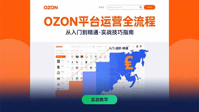 OZON平台运营全流程：快速掌握OZON从入门到精通的实战技巧 - 搞薯条网-搞薯条网