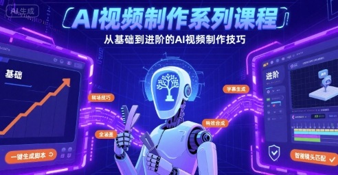 AI视频制作系列课程，从基础到进阶的AI视频制作技巧全涵盖 - 搞薯条网-搞薯条网