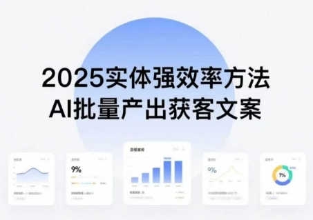 实体强效率方法：AI批量产出获客文案，2025年普通人拥抱AI，实现实体创收 - 搞薯条网-搞薯条网