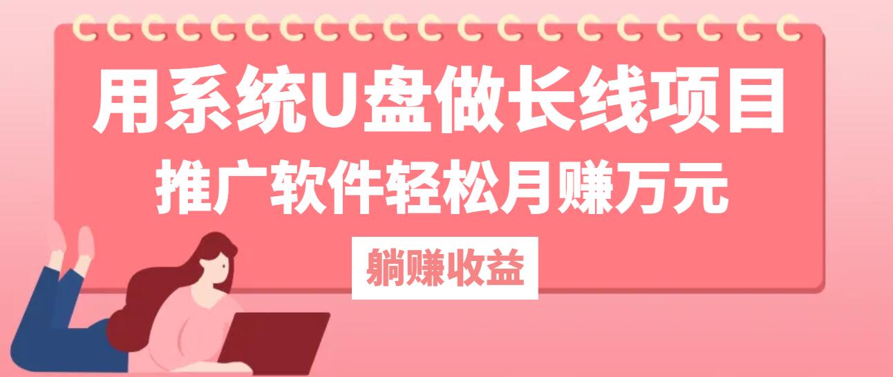 用系统U盘做长线项目，推广软件轻松月赚万元(附制作教程+软件 - 搞薯条网-搞薯条网