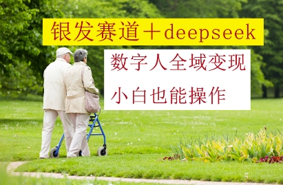 银发赛道+deepseek数字人全域变现，小白也能操作 - 搞薯条网-搞薯条网