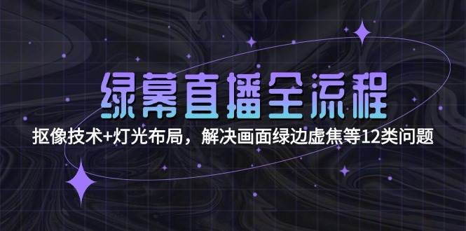 绿幕直播全流程：抠像技术+灯光布局，解决画面绿边虚焦等12类问题 - 搞薯条网-搞薯条网