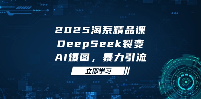 2025 淘系精品课，DeepSeek 裂变，AI 爆图，暴力引流 - 搞薯条网-搞薯条网