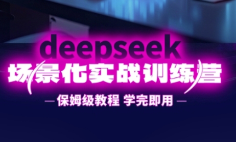DeepSeek场景化实战训练营，保姆级教程，学完即用，手把手教你用DeepSeek提升效率 - 搞薯条网-搞薯条网