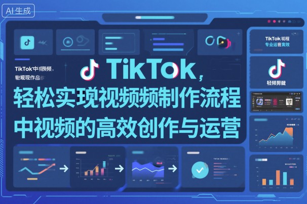 TikTok中视频制做流程，轻松实现Tk中视频的高效创作与运营-搞薯条网