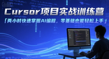Cursor项目实战训练营，两小时快速掌握AI编程，零基础也能轻松上手 - 搞薯条网-搞薯条网