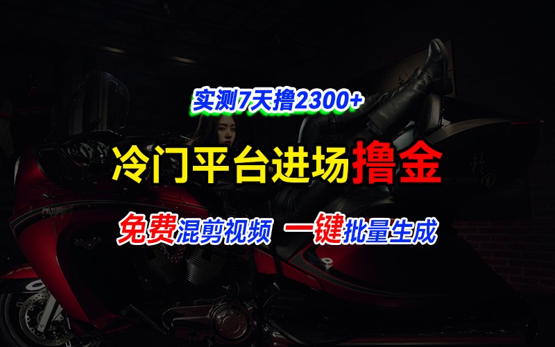 全新冷门平台vivo视频，快速免费进场搞米，通过混剪视频一键批量生成，实测7天撸2300+ - 搞薯条网-搞薯条网