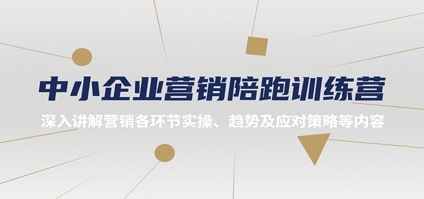 中小企业营销陪跑训练营，深入讲解营销各环节实操、趋势及应对策略等内容 - 搞薯条网-搞薯条网