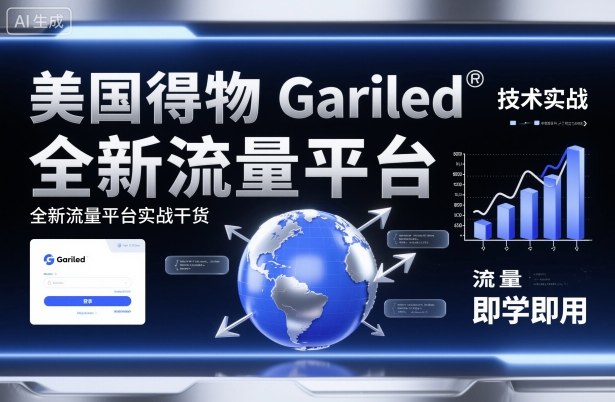 美国得物Gariled技术实战，全新流量平台​实战干货，即学即用 - 搞薯条网-搞薯条网