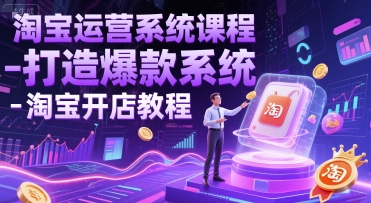 淘宝运营系统课程-打造爆款系统-淘宝开店教程 - 搞薯条网-搞薯条网