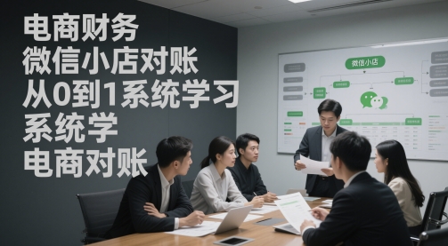 电商财务微信小店对账，从0到1系统学习电商对账 - 搞薯条网-搞薯条网