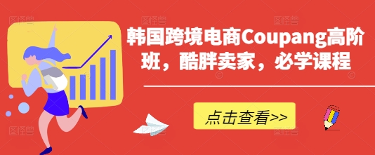 韩国跨境电商Coupang高阶班，酷胖卖家，必学课程 - 搞薯条网-搞薯条网