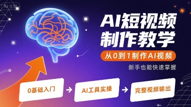 AI短视频制作教学，从0到1制作AI视频 - 搞薯条网-搞薯条网