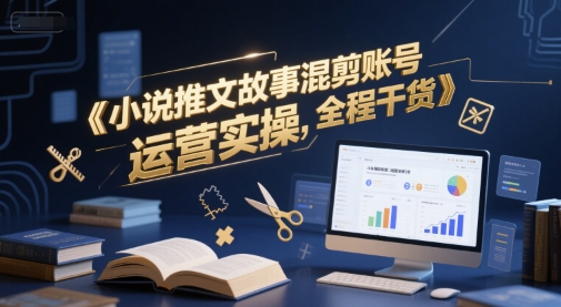 小说推文故事混剪账号运营实操，全程干货 - 搞薯条网-搞薯条网