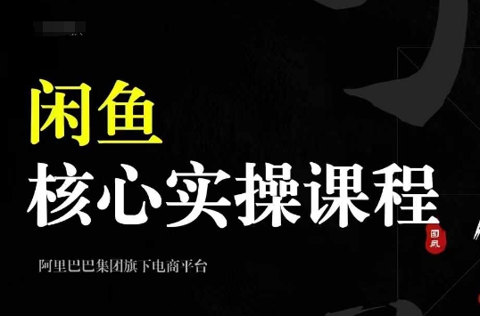 2024闲鱼核心实操课程，从养号、选品、发布、销售，教你做一个出单的闲鱼号 - 搞薯条网-搞薯条网